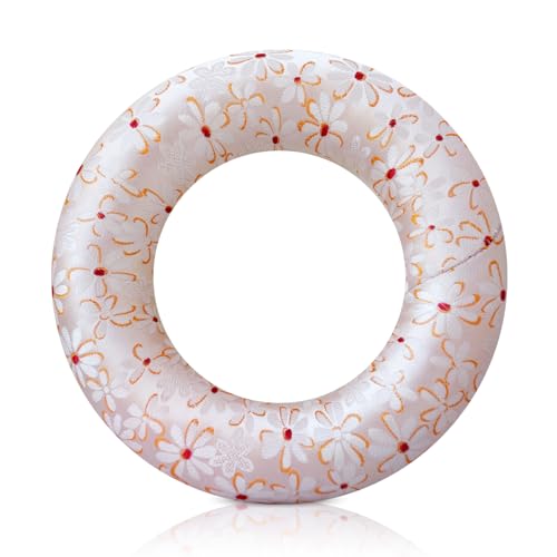 Singing Bowl Cushion for Tibetan Singing Bowls, Handmade Silk Brocade Round Cushion Pillow for Sound Healing and Crystal Sound Bowls Accessories(6.7 Inch,PinkishWhite) - color: PinkishWhite, size: 6.7 Inch