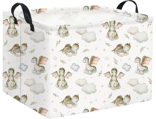 Rectangular Baby Girl Basket Kids Baby Storage Basket Toy Storage Bin Organizer Box Room Decor(Cute Dinosaur) - color: Cute Dinosaur