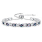 Sterling Silver Birthstone Bracelets for Women White Gold Tennis Bracelets Adjustable Chain 6-9 Inchs Jewelry Hypoallergenic Anniversary Birthday Gifts for Women Mom Wife Her - color: 06-Alexandrite