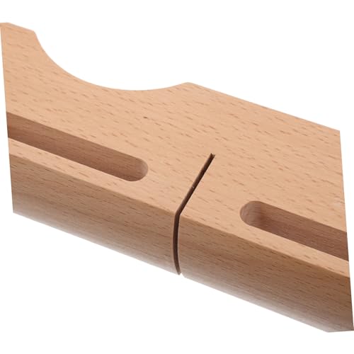 BESPORTBLE Wooden Rhythm Block with Mallet Dual Bass Tone Percussion Instrument for Adults Light Yellow Hardwood Design for Music Education and Performances