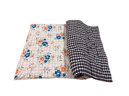 COLLECT PRESENT Soft Foldable Cotto Mattress and Cotto Gadda | Easy to Store 72X36 Inches Portable Bedding Option Made with Handcrafted Cotto and Assorted Traditional Designs