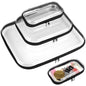 Generic 3-Pack Transparent Hard Shell Zippered Cases, Multiple Sizes, Waterproof Cosmetic and Toy Organizers, Portable Storage Pouches for Travel and Home