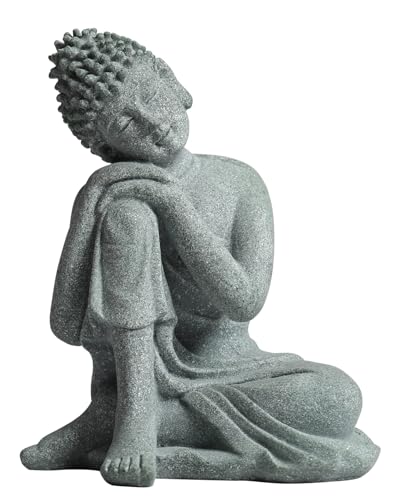 Little Buddha Statue for Home - Handmade Stone Meditation Sitting Buddha Figurine, Buddah, Buda, Budda, Baby Buddha Statue Indoor/Outdoor, Buddha Decor & Gifts, Buddhas, Buddha Sculpture - color: Sleeping Buddha, size: Large