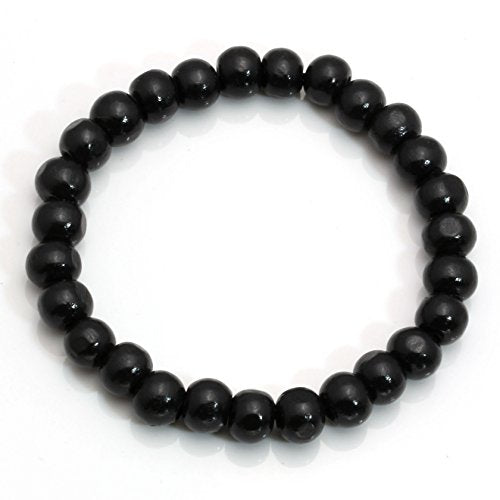 Men Womens 8mm Natural Wood Beads Bracelet for Mala Prayer Meditation Link Wrist…