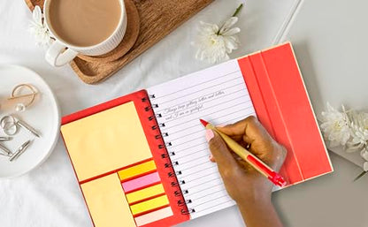 Gratitude Attitude Journal with Meditation Music, Pen, Pad, Sticky Notes, Color Tabs. A self care gift to encourage positive thoughts and mental wellness. (Green, Unisex) - color: Green