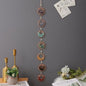 7 Chakra Healing Crystals Hanging Ornament，Handmade Sun Chakra Stones Natrual Gemstones Wall Hanging Ornaments for Home Decor Yoga Meditation (7 Chakra Sun)