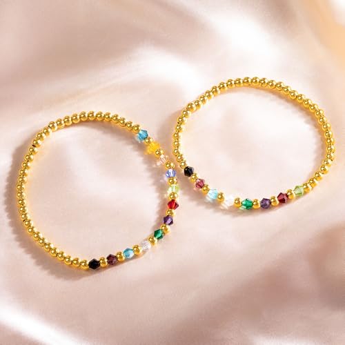 callie Personalized Women Bracelet, Family Bracelet Mother's Day Birthday Gifts for Mom Grandma Wife - color: Family Birth Stone-1