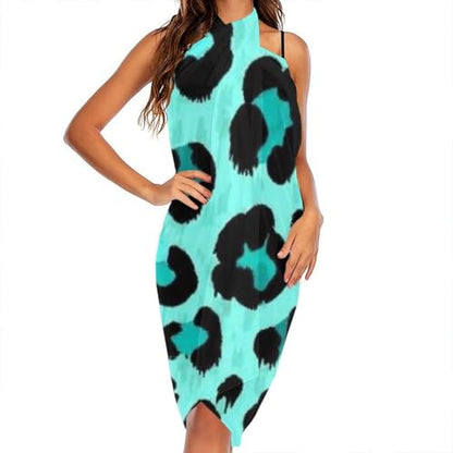 Women's Lightweight Long Scarf Thin Scarf Beach Headscarf Wimwear Bikini Wrap - color: Color650
