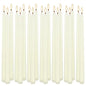 20 Pack Ivory Taper Candles 12 Inch Tall 3/4 Inch Thick Burn 10 Hours - color: 12"20pcs-Ivory