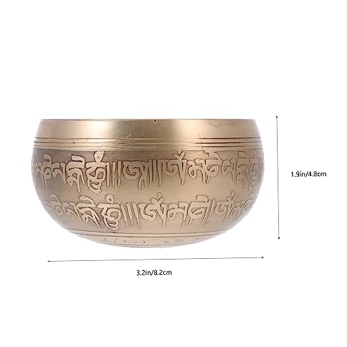 1Set Premium Singing Bowl Meditation Set with Mallet and Mat for Yoga and Mindfulness Sound Bowl for Relief and Healing