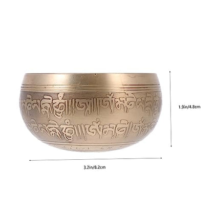 1Set Premium Singing Bowl Meditation Set with Mallet and Mat for Yoga and Mindfulness Sound Bowl for Relief and Healing