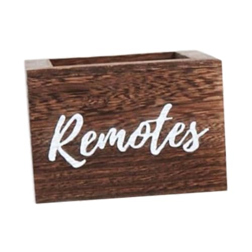 Wooden Desktop Storage Box Jewelry Box Sturdy,Fashion Wood Square Organizer Desk Storage Box for Home,Tabletop,Office, White(Brown) - color: Brown