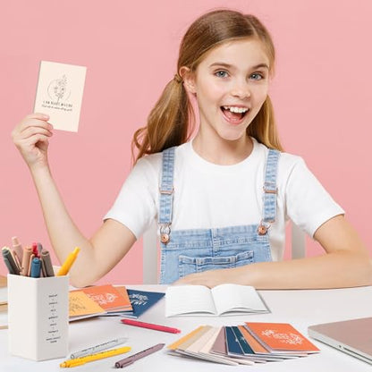 96 Pcs Positive Affirmation Gift Set Gratitude Notebooks with Pens Small Bags Motivational Encouragement Notepads Daily Affirmations Journal for Women Stress Relief Self Care (Simple) - style: Simple