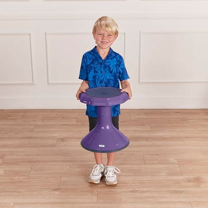 ECR4Kids ACE Active Core Engagement Wobble Stool, 15-Inch Seat Height, Flexible Seating, Eggplant - color: Eggplant