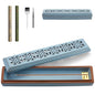 CEREMONY Incense Holder for Sticks, Ceramic Insence-Stick Holder Ash Catcher, Incense Holder Timkburner for Meditation Yoga Spa Room Incense Holder (Lever Blue) - color: Lever Blue