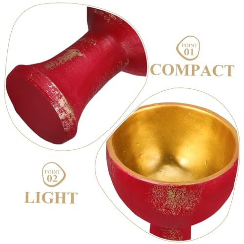 Worship Holy Cup Goblet for Altar Decoration Resin Sacrificial Tool Religious Ritual Supplies for Desktop Use
