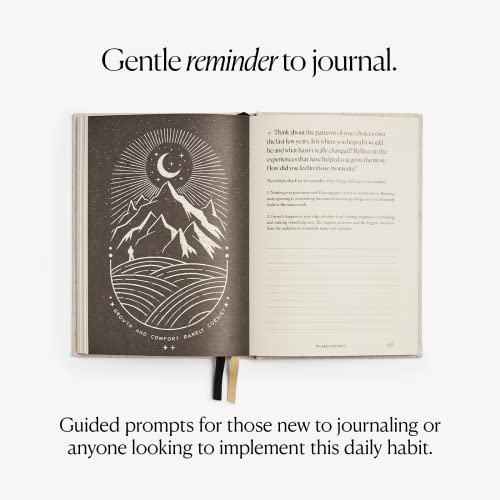 Intelligent Change Notes to Mindfulness Daily Journal for Women With Prompts to Write In, Illustrated Gratitude, Undated Guided, Hardbound Wellness x Chelsea Kauai (Linen)