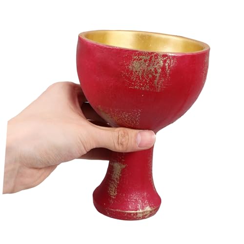 Ciieeo Holy Cup Resin Decorative Goblet for Worship Sacrifice Cup for Home Altar Ceremonies Elegant Tabletop Prop for Religious Rituals