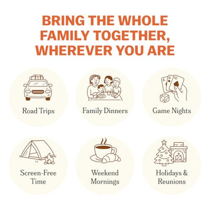TALES Family Edition 150 Conversation Cards for Family Game Night, Adults, Teens, and Kids, Family Dinners, and Gatherings, Prompts for Meaningful Connections - color: Family Edition