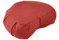 YogaAccessories Crescent Cotton Zafu Meditation Cushion - color: Cardinal Red