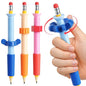 3 in 1 Pencil Fidgets for ADHD & Anxiety Relief,Fidget Pencil Topper with Spinner - Silent Sensory Stress Relief Tool for School,Office & Home,Assorted Fidget Pen Flipper Set, Classroom Essential
