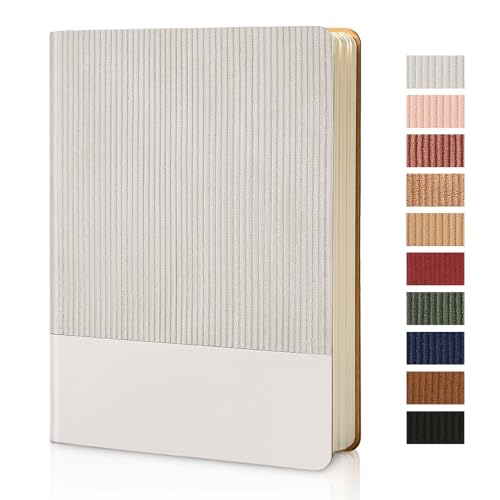 Lined Journal Notebook for Work College Ruled Note Book 5.79"x8.27" A5 PU Leather Daily Journaling 216 Pages for Women Men Writing Home School Supplies Business (Grey) - color: 06-Grey-1pack, style: A5 Lined 216pages