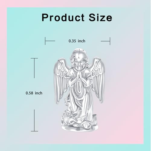 Prayer Cross Elephant Airplane Suitcase Charm 925 Sterling Silver Charms fits for Bracelets Necklace Pendant Bead Charms Jewelry Gift for Women Family - color: Prayer Angel Charm