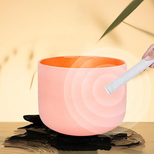 Set of 7 6-12 inch Color Tuned 432hz Quartz Crystal Singing Bowls with Heavy Duty Carrying Cases and Singing Bowl Mallets Multi - color: Set of 7, Colour