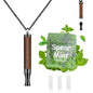 LAMKHOO Breathing Necklace to Quit Smoking and Vaping with Refillable Mint Pods Stop Smoking Aids Fidget Necklace for Anxiety Relief Smokeless Inhaler for Adults (Rosewood) - color: Rosewood