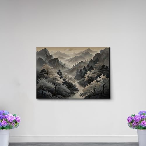 Japanese Wall Art, Minimalist Wall Art, Neutral Abstract Art, Modern Minimalist, Zen Wall Art, Zen Printed Wall Art, Japanese Art Print, Canvas, Decor