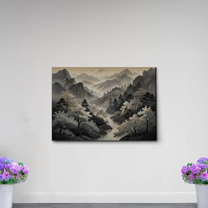 Japanese Wall Art, Minimalist Wall Art, Neutral Abstract Art, Modern Minimalist, Zen Wall Art, Zen Printed Wall Art, Japanese Art Print, Canvas, Decor