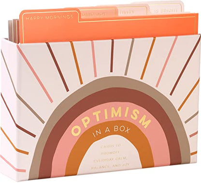 WORLD TRAVELER Eccolo Positive Affirmation Cards, Optimism In A Box - Guided Self Care Cards To Promote Everyday Calmness, Self Love, Mindfulness, and Stress Relief (6-x-7-x-1.5 inches)