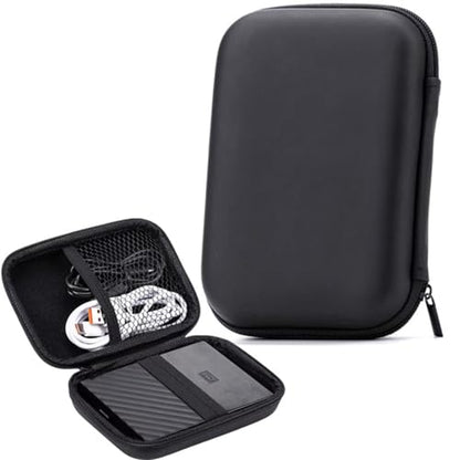 Slimly Portable Organizers Bag 14x10x4cm Storage Box Holder with Shockproof Fabric Pouches Travel Friendly Portable Bag