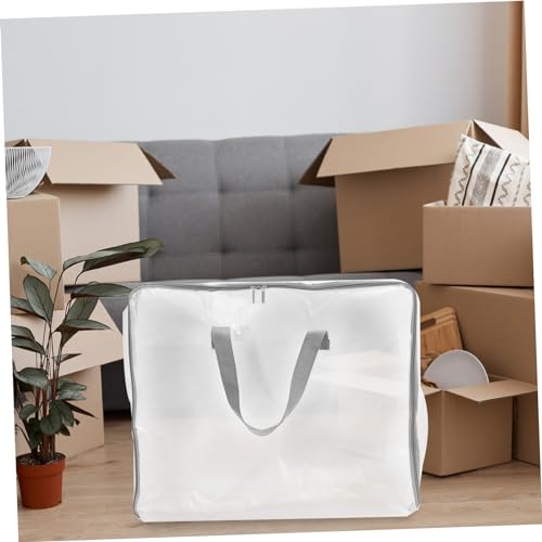 Large Capacity Portable Folding Storage Bag for Clothes Blankets and Quilts Durable and Material with Smooth Zipper for Moving and