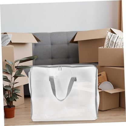 Large Capacity Portable Folding Storage Bag for Clothes Blankets and Quilts Durable and Material with Smooth Zipper for Moving and