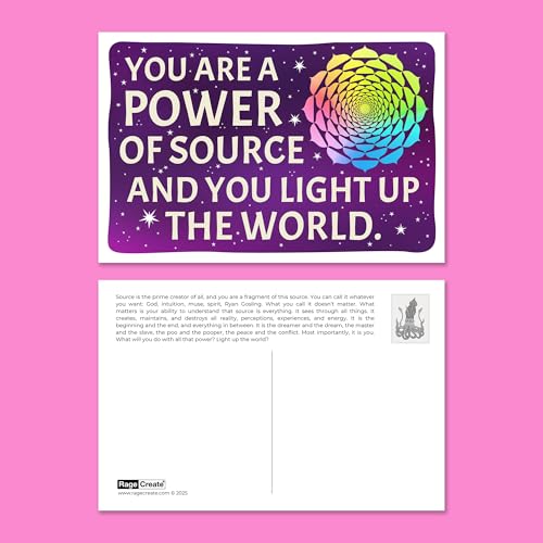 Rage Create Sweet-Ass Affirmations® 2 Magical Postcard Pack (22 Cards)