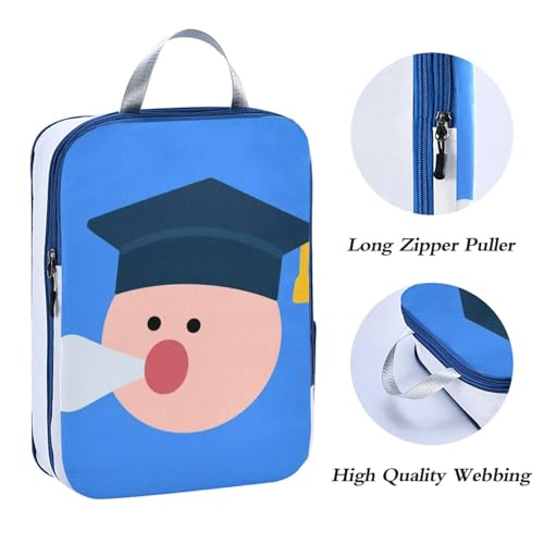 Waterproof 3 Set Packing Travel Organizer Polyester Compression Bags for Travel, Post-exam Relief Look (3 Set) - color: Post-Exam Relief Look