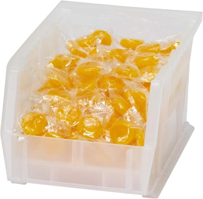 Akro-Mils 30237 AkroBins Plastic Storage Bins, Space-Saving Stackable Bins for Garage, Pantry, Craft Organization, 9" x 6" x 5", Clear, 12-Pack - color: Clear
