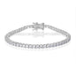 2.5mm Tennis Bracelet, 2.5mm Thin 18K White Gold Plated Cubic Zirconia Tennis Bracelet for Women - color: White Gold Plated, size: 2.5mm 7.25 inch