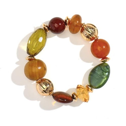 One Log Breeze Wood Bead Resin Bead Mix and Match Beaded Bracelet