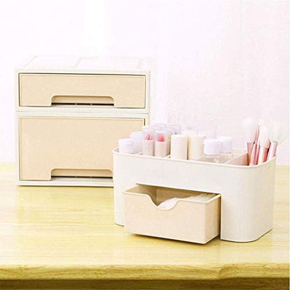 Storage Box - Desktop Cosmetics Storage Box with Small Drawer Jewelry Box Storage Box (Color : C)