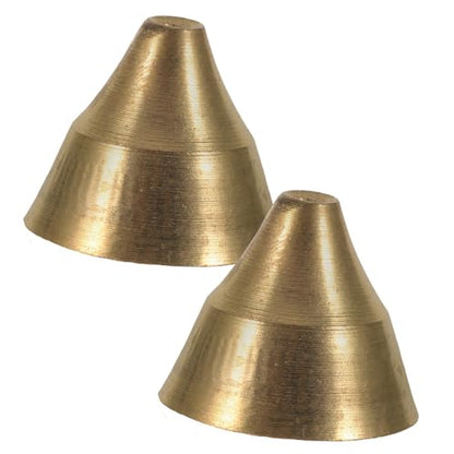 PRETYZOOM 4sets Handmade Vintage Copper Meditation Bell Ethnic Design Percussion Instrument for Relaxation Yoga and Music Lovers Compact Present 2pcs*4