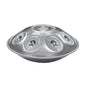 Handpan Steel Drum Instrument 440Hz 10 Notes in D Minor 22inches Handmade, Percussion Instrument - color: Moonlight Silver, size: 440Hz