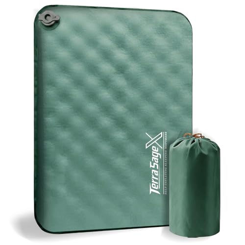 Travel Seat Cushion for Airplane - Portableself Inflating Memory Foam Seat Cushion for Long Flights- Stadium Seat for Sports Events, Outdoor，Camping