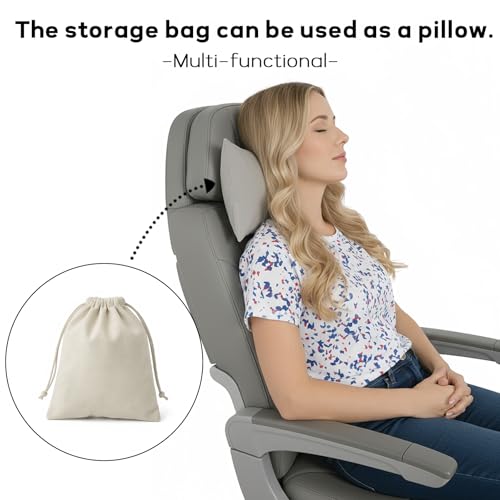 Travel Blanket Airplane - Ultra Soft & Lightweight Knit Design Compact Airplane Blanket,53x72 Inch,Stylish Travel Shawl Wraps for Flights,Office,Home Use,Travel Essentials & Gifts