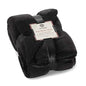 Sherpa Throw Blanket Super Soft Reversible Ultra Luxurious Plush Blanket, 50 x 60 inches, Black/Black - color: Black / Black, size: Throw (50" x 60")