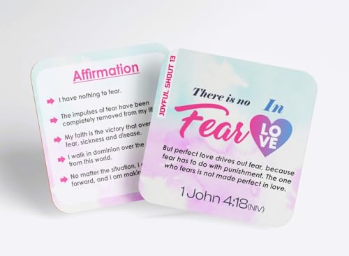 Joyful Shout Affirmation Cards - 260 Powerful Affirmations, 52 Unique Verses To Dream Big, Elevate Purpose, for Success Mindset and Stress Relief