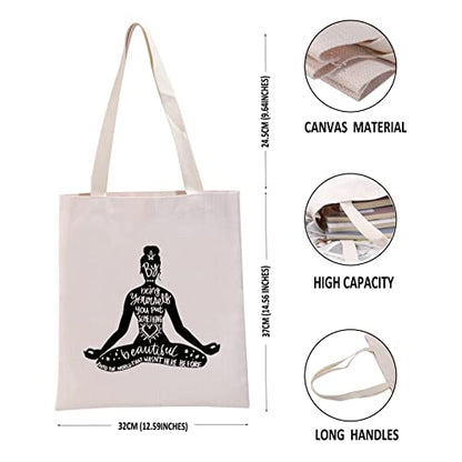 G2TUP Yoga Cosmetic Bag - meditation & Zen Inspired Gift for Yoga Lovers