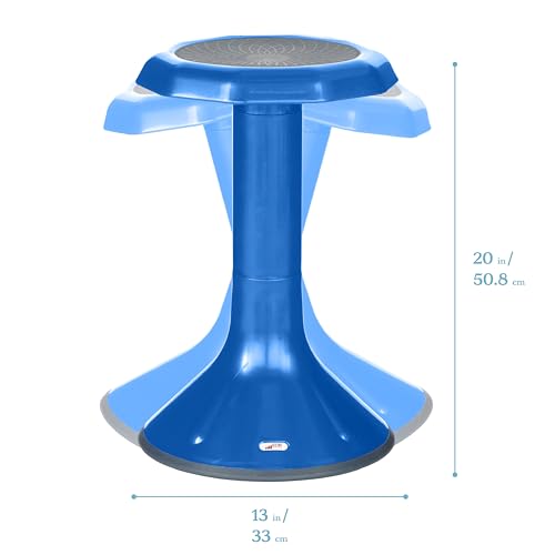 ECR4Kids ACE Active Core Engagement Wobble Stool, 20-Inch Seat Height, Flexible Seating, Blue - color: Blue