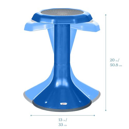 ECR4Kids ACE Active Core Engagement Wobble Stool, 20-Inch Seat Height, Flexible Seating, Blue - color: Blue